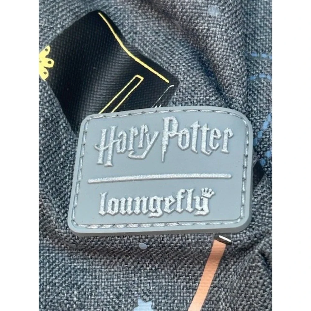 Loungefly Harry Potter Wizarding World School All Over Print Gray Backpack NWT